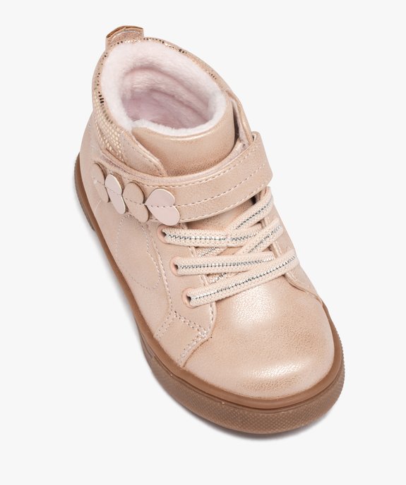 Boots bébé fille irisées avec doublure vue5 - LOVELY WINGS - GEMO