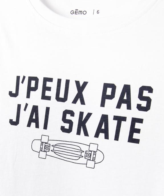Tee-shirt imprimé à manches courtes garçon vue2 - GEMO (ENFANT) - GEMO