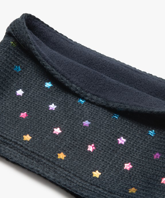 Écharpe snood bébé fille à étoiles irisées multicolores vue2 - GEMO(BEBE DEBT) - GEMO