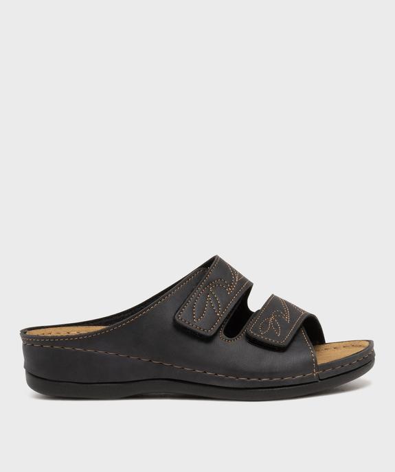 Mules femme confort à surpiqûres contrastantes vue7 - G'FLEX - GEMO