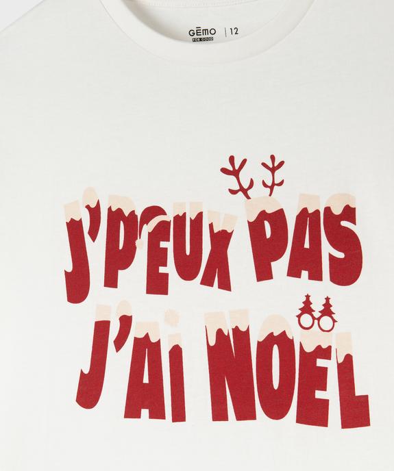 Tee-shirt de Noël à manches courtes garçon vue2 - GEMO (JUNIOR) - GEMO