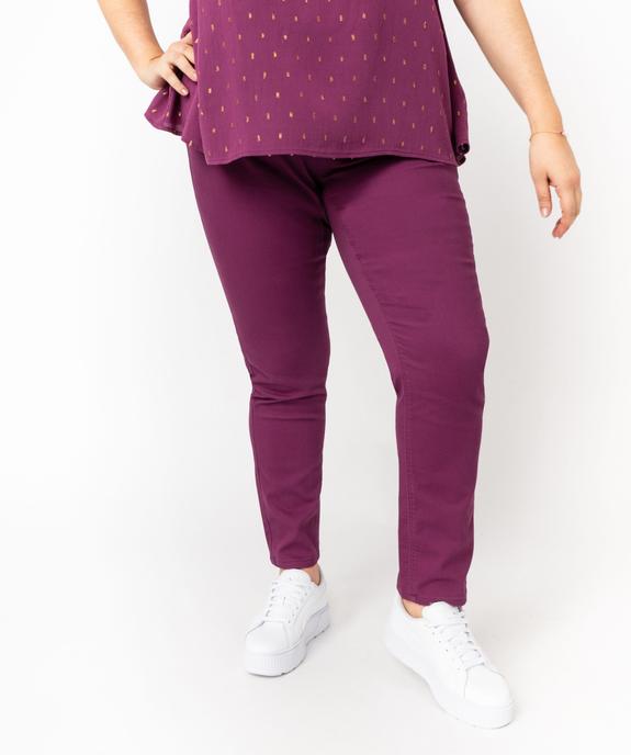 Pantalon coupe Regular taille ajustable femme grande taille vue1 - GEMO (G TAILLE) - GEMO