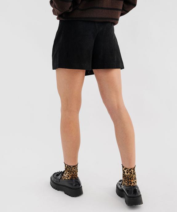 Jupe short en velours côtelé femme vue3 - GEMO(FEMME PAP) - GEMO