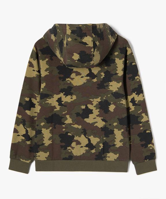 Sweat à capuche imprimé garçon vue4 - GEMO (JUNIOR) - GEMO