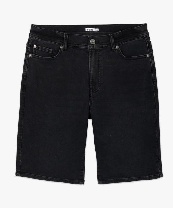 Bermuda en jean homme extensible coupe droite vue4 - GEMO 4G HOMME - GEMO