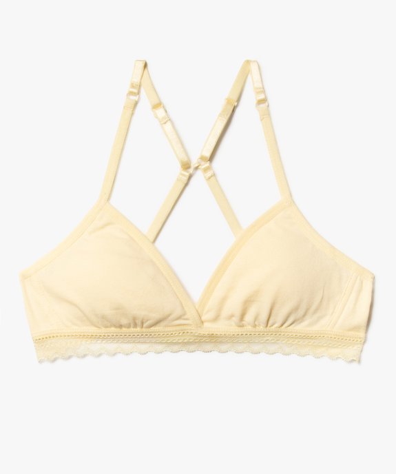 Soutien-gorge triangle spécial dos nageur fille vue1 - GEMO 4G FILLE - GEMO