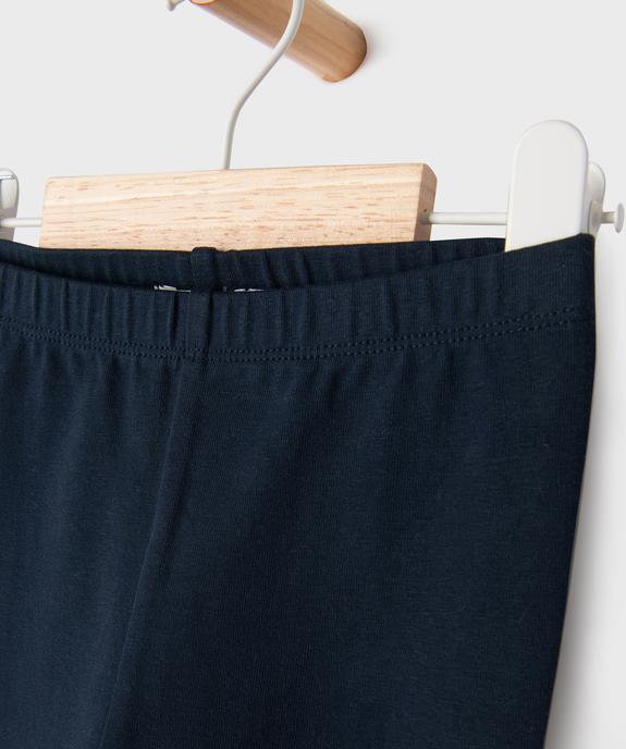 Legging uni en maille résistante bébé fille vue3 - GEMO(BEBE DEBT) - GEMO