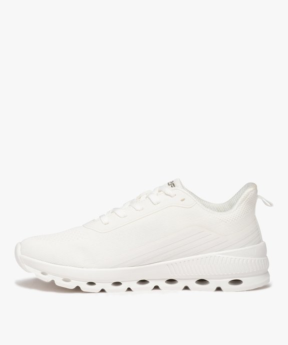 Baskets homme unies en mesh à semelle ajourée - Slazenger vue3 - SLAZENGER - GEMO