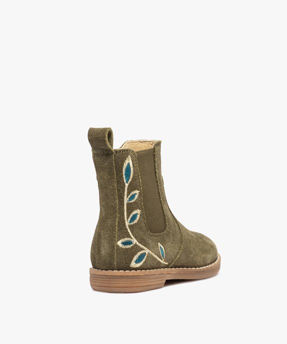 Boots bébé fille style Chelsea dessus cuir retourné – NA! vue5 - NA! - GEMO