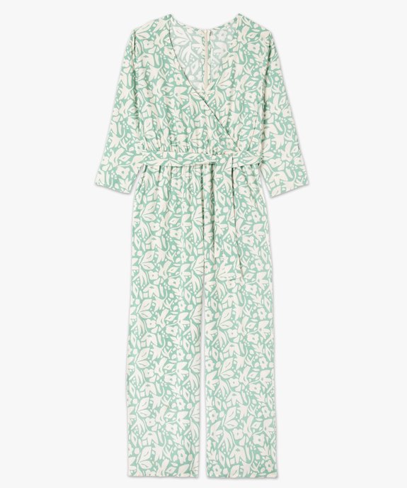 Combinaison-pantalon fluide et imprimée femme vue4 - GEMO 4G FEMME - GEMO