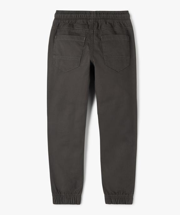 Pantalon jogger coupe slim garçon vue3 - GEMO 4G GARCON - GEMO