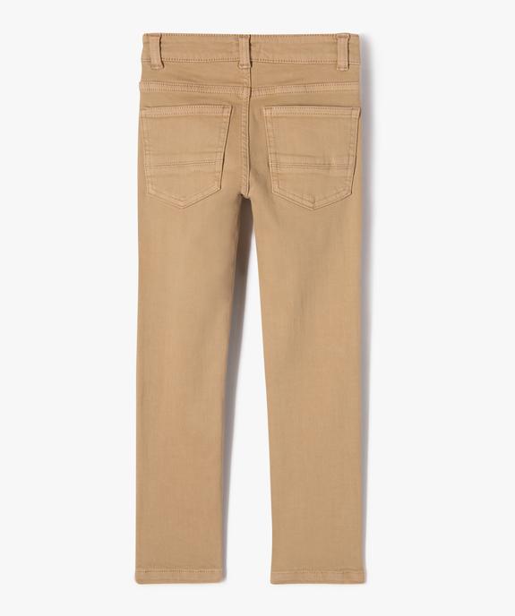 Pantalon chino slim 5 poches garçon vue4 - GEMO (ENFANT) - GEMO