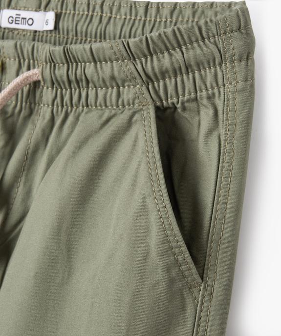 Pantalon jogger en toile garçon vue2 - GEMO (ENFANT) - GEMO