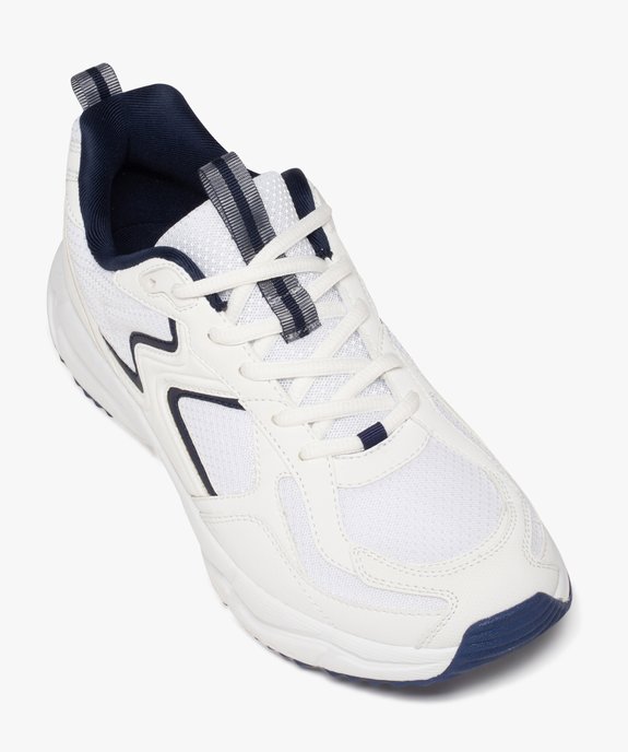 Baskets homme bicolores dessus en mesh  vue5 - GEMO (SPORTSWR) - GEMO