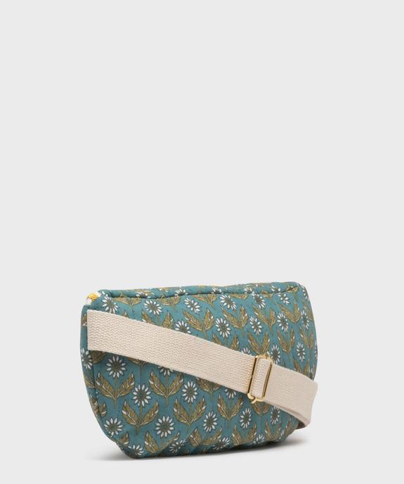 Sac banane en coton matelassé avec motifs fleuris femme vue3 - GEMO (ACCESS) - GEMO