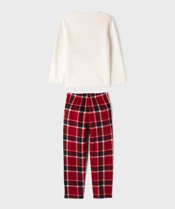 Pyjama en polaire imprimé Noël garçon vue4 - GEMO (ENFANT) - GEMO