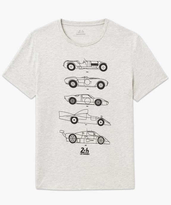 Tee-shirt manches courtes chiné imprimé homme - 24 h du Mans vue4 - 24H DU MANS - GEMO