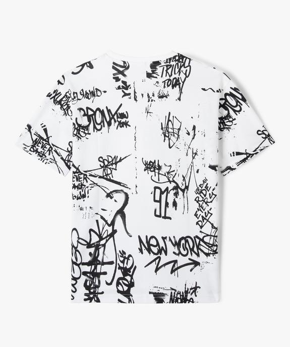T-shirt droit manches courtes garçon vue3 - GEMO 4G GARCON - GEMO