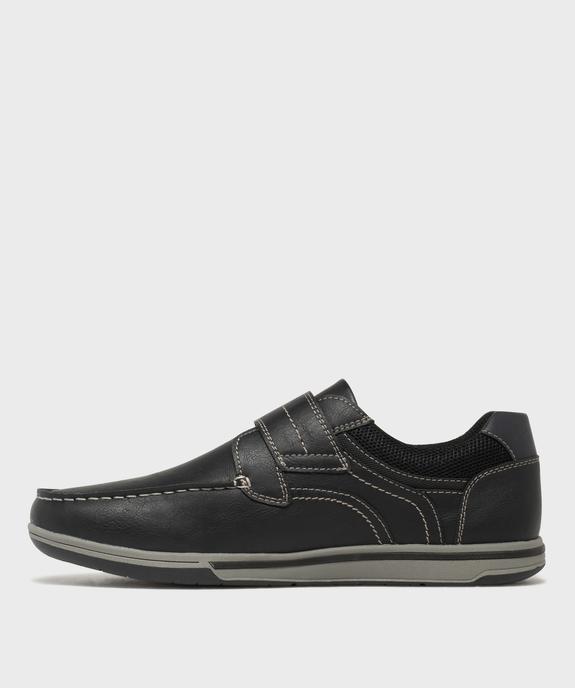 Chaussures confort esprit bateau à scratch homme - G'Flex vue9 - G'FLEX - GEMO