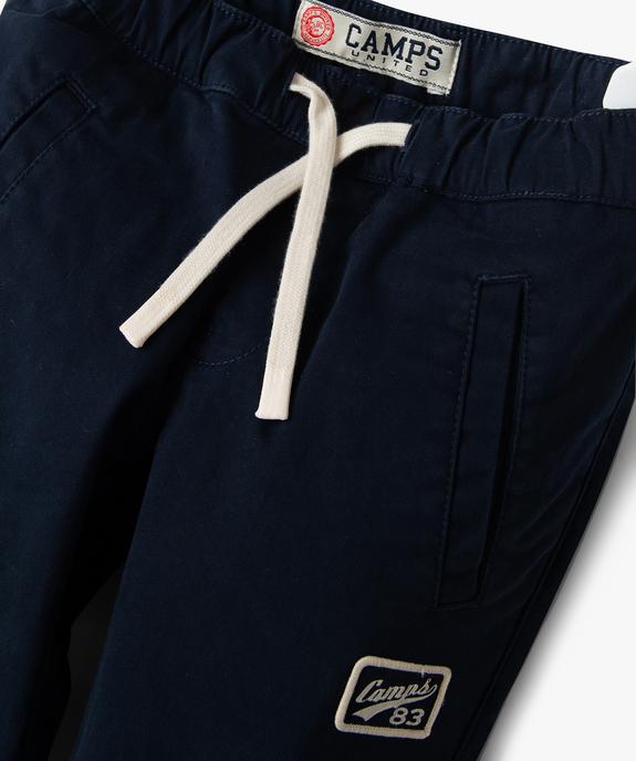 Pantalon cargo à taille élastiquée garçon vue3 - CAMPS - GEMO