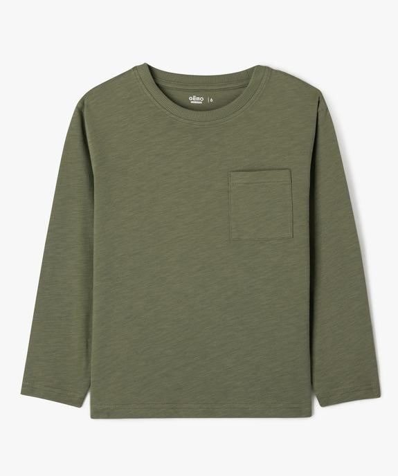 T-shirt manches longues poche garçon vue1 - GEMO (ENFANT) - GEMO