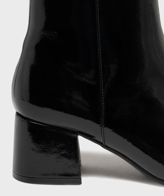Boots à talon vernis femme vue7 - FOLLOW ME - GEMO