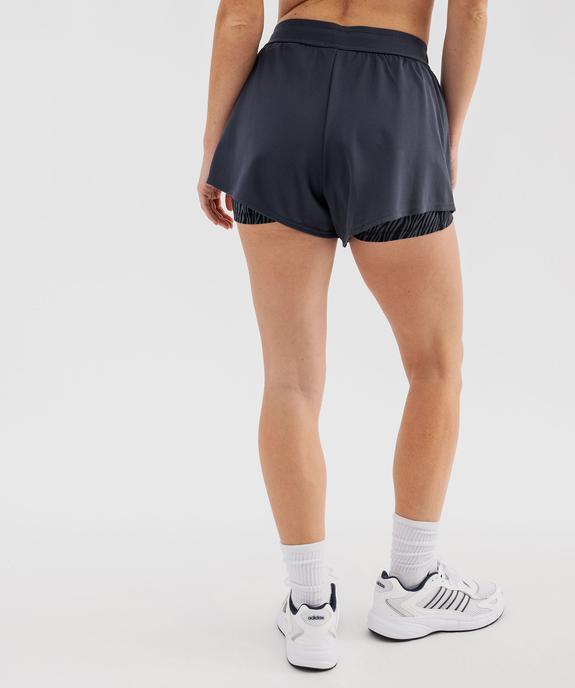 Short de sport avec doublure cycliste femme vue4 - GEMO(FEMME PAP) - GEMO