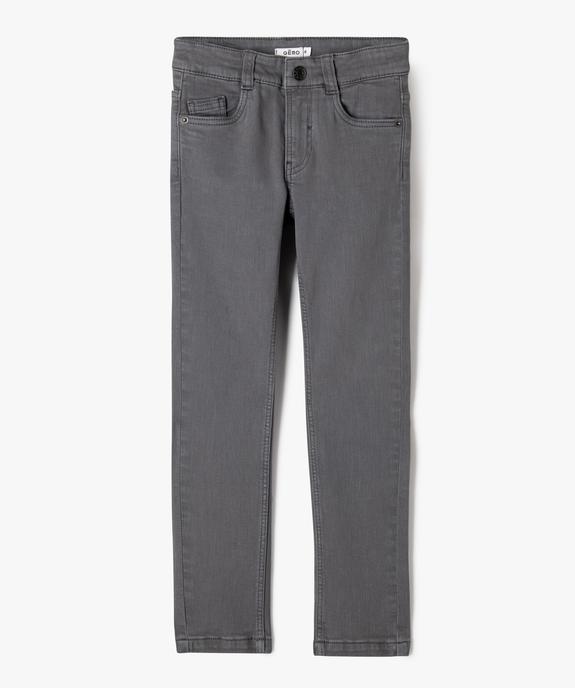 Pantalon chino slim 5 poches garçon vue2 - GEMO (ENFANT) - GEMO