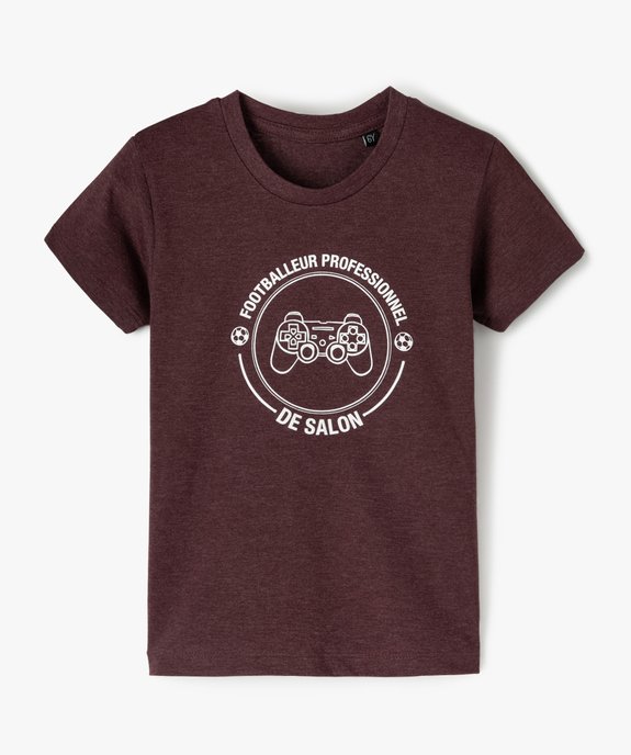 Tee-shirt garçon motif fantaisie football vue1 - SANS MARQUE - GEMO
