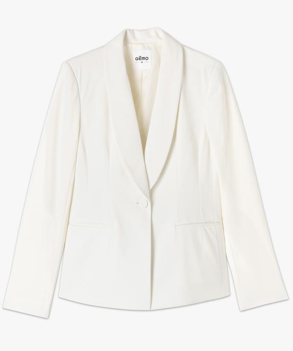 Veste de tailleur 1 bouton femme vue4 - GEMO(FEMME PAP) - GEMO
