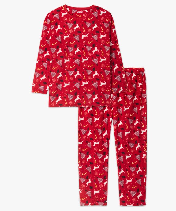 Pyjama homme grande taille en polaire motif Noël vue4 - GEMO(HOMWR HOM) - GEMO