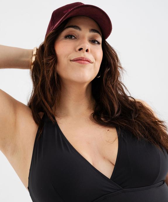 Maillot de bain une pièce femme grande taille bonnets triangles vue8 - GEMO (PLAGE) - GEMO