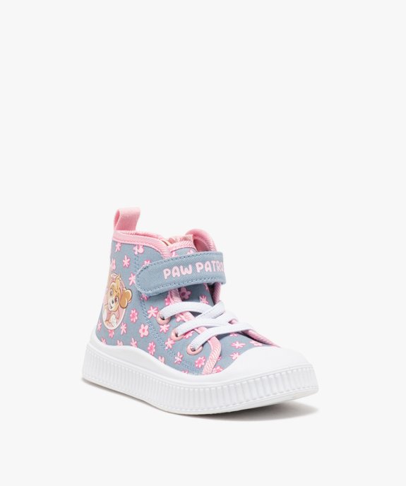 Baskets fille en toile montantes style denim à zip - Pat Patrouille vue2 - PAT PATROUILLE - GEMO