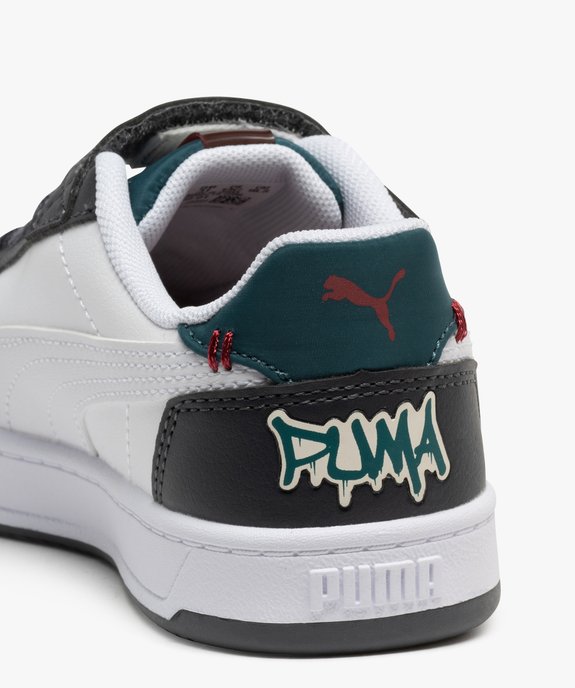 Baskets tricolores fermeture scratch garçon - Skaterider Puma vue6 - PUMA - GEMO
