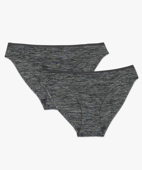 Culottes unies en microfibre femme (lot de 2) vue7 - GEMO 4G FEMME - GEMO