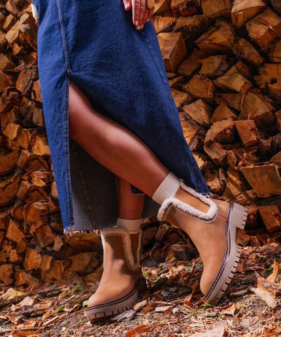 Chelsea boots avec semelle crantée femme - 5 Miles vue7 - 5 MILES - GEMO