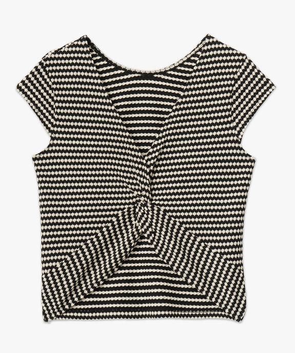 Tee-shirt à manches courtes avec dos fantaisie femme vue4 - GEMO(FEMME PAP) - GEMO