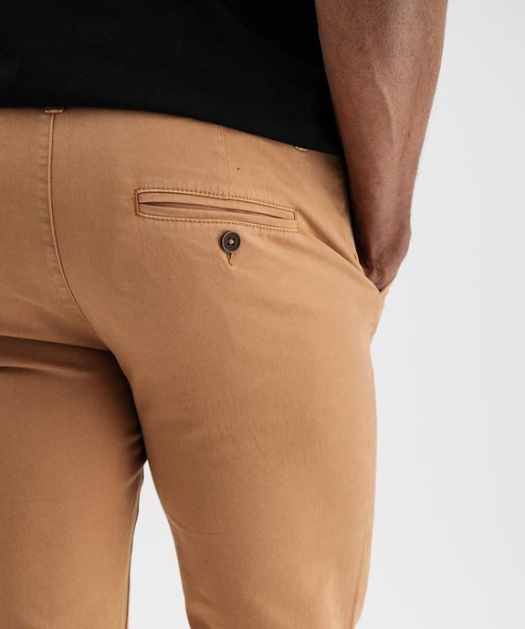 Pantalon chino coupe Slim homme vue3 - GEMO 4G HOMME - GEMO