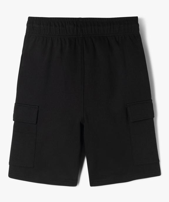 Bermuda cargo en maille à taille élastiquée garçon vue3 - GEMO (JUNIOR) - GEMO