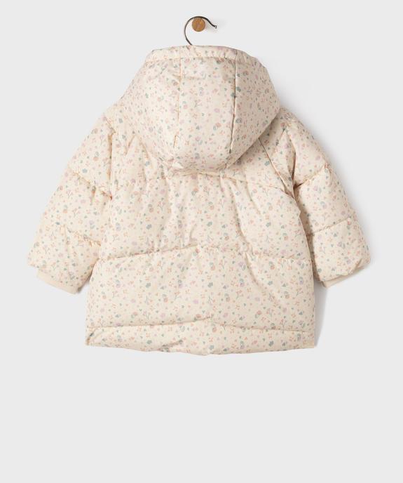 Doudoune à capuche bébé fille vue4 - GEMO(BEBE DEBT) - GEMO