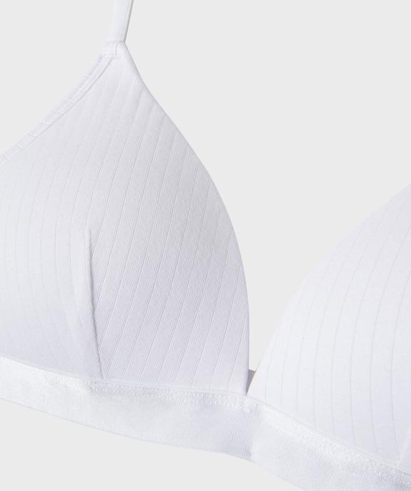 Soutien-gorge triangle à bonnets moussés sans armatures fille vue2 - GEMO 4G FILLE - GEMO