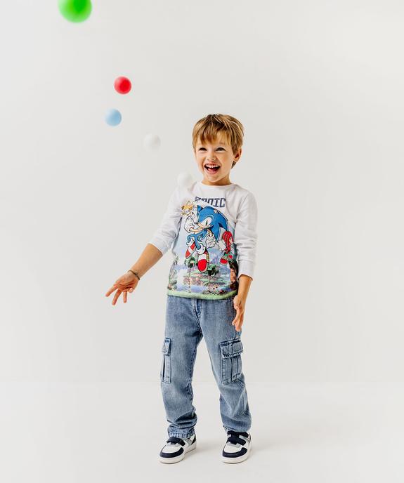 Tee-shirt manches longues imprimé Sonic garçon vue5 - SONIC - GEMO