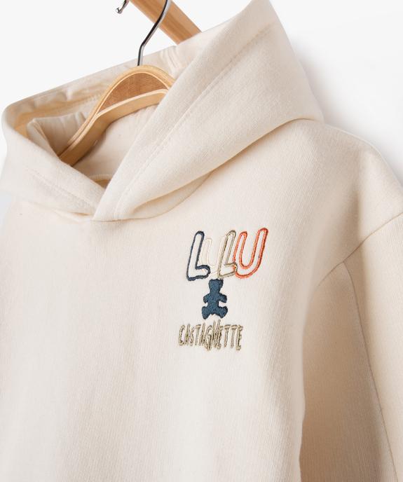 Sweat à capuche dos imprimé bébé garçon - LuluCastagnette vue2 - LULUCASTAGNETTE - GEMO