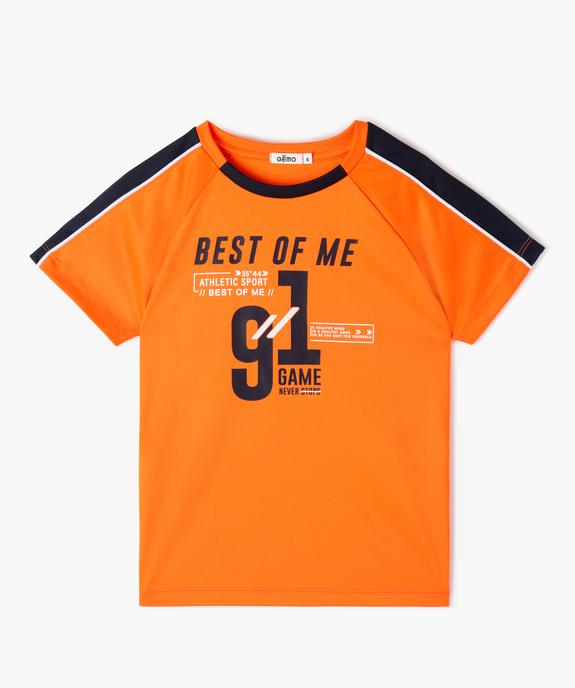 T-shirt manches courtes sportif garçon vue2 - GEMO (ENFANT) - GEMO