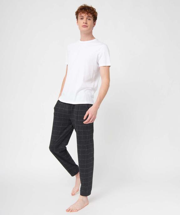 Pantalon de pyjama en jersey à taille élastique homme vue9 - GEMO(HOMWR HOM) - GEMO