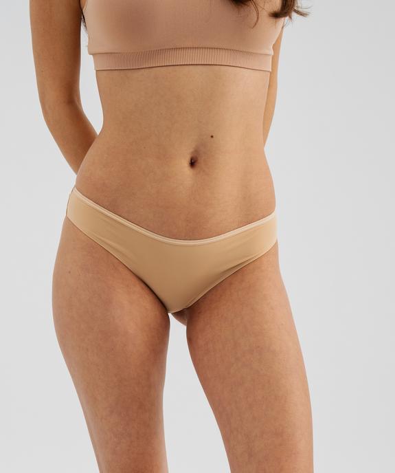 Culotte microfibre sans coutures femme (lot de 2) vue5 - GEMO 4G FEMME - GEMO