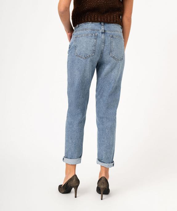 Jean mom taille haute femme vue3 - GEMO(FEMME PAP) - GEMO