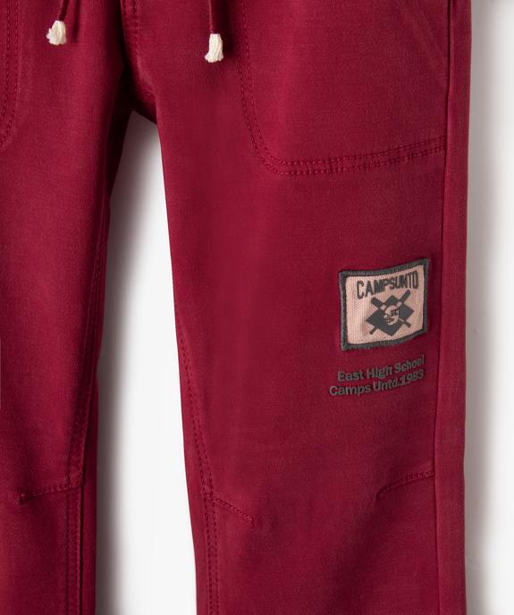 Pantalon cargo en toile garçon vue2 - CAMPS - GEMO