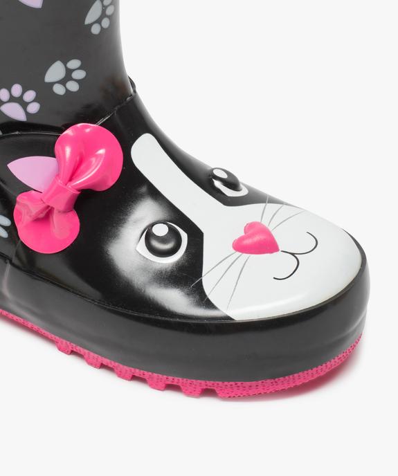 Bottes de pluie fille motif chat en relief avec anses vue6 - GEMO (ENFANT) - GEMO