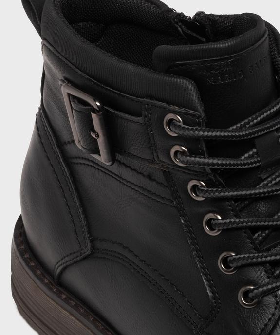 Boots mid-cut à semelle crantée, lacets et zip homme vue7 - MARIO BALDANO - GEMO